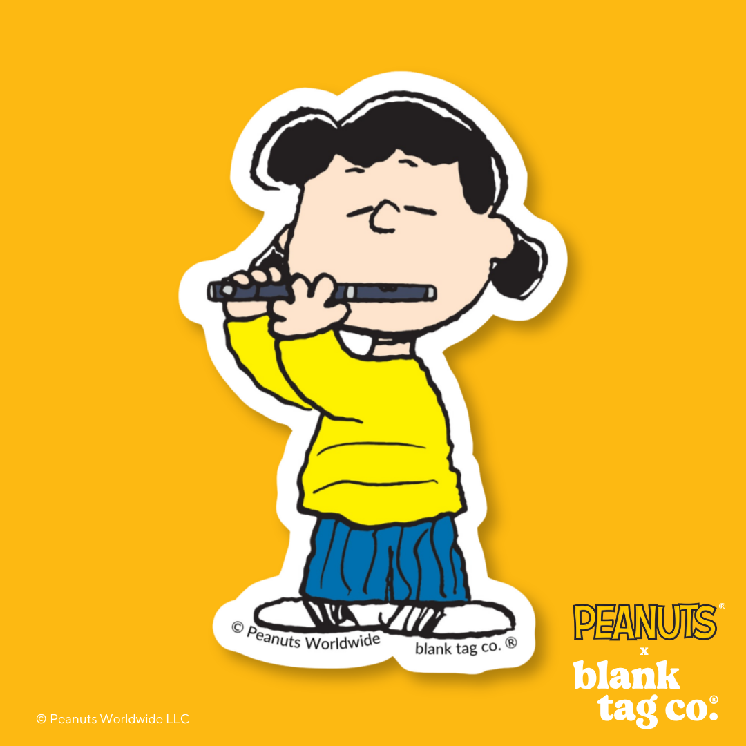 Peanuts® Waterproof Sticker - Lucy Playing The Piccolo