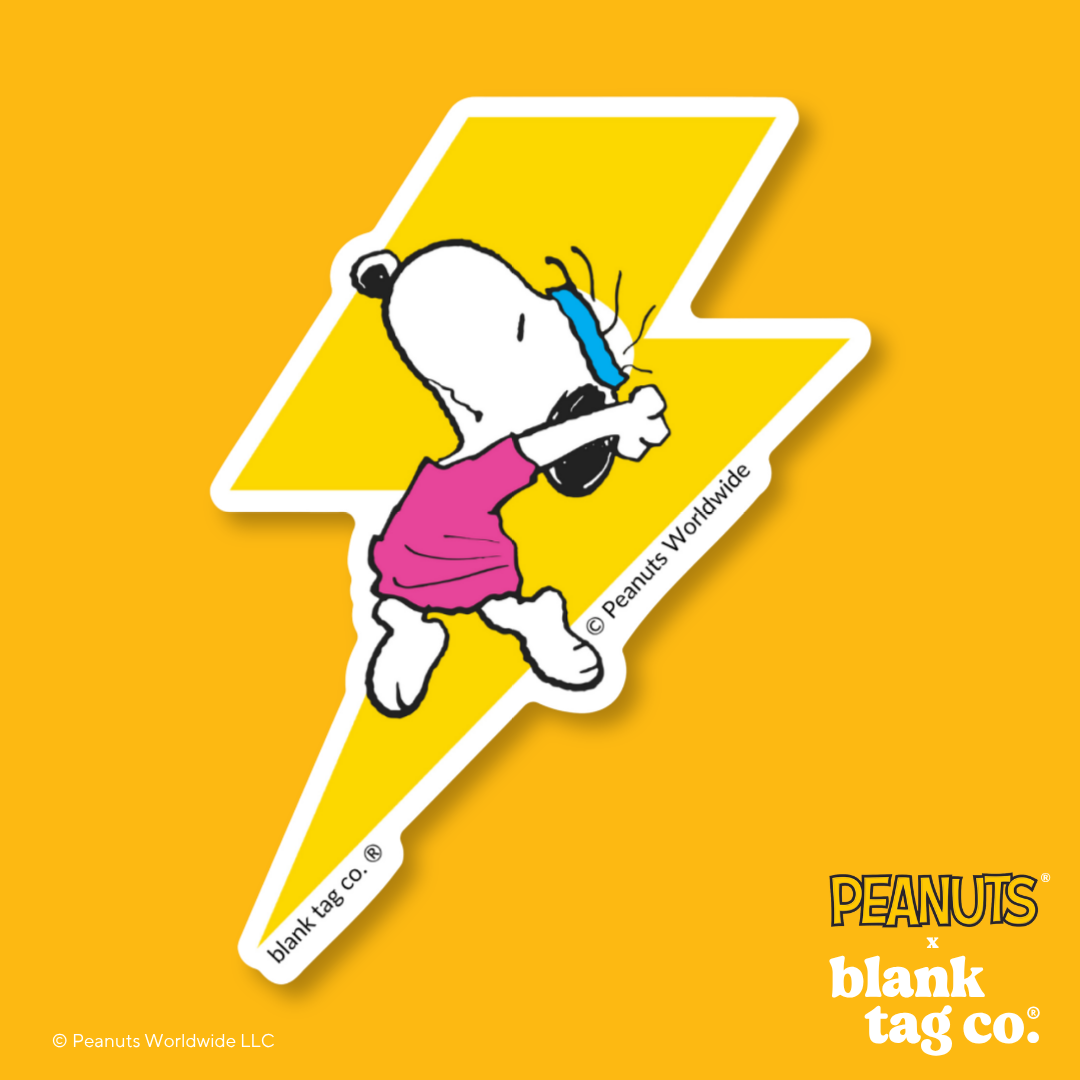 Peanuts® Waterproof Sticker - 80's Dancing Snoopy