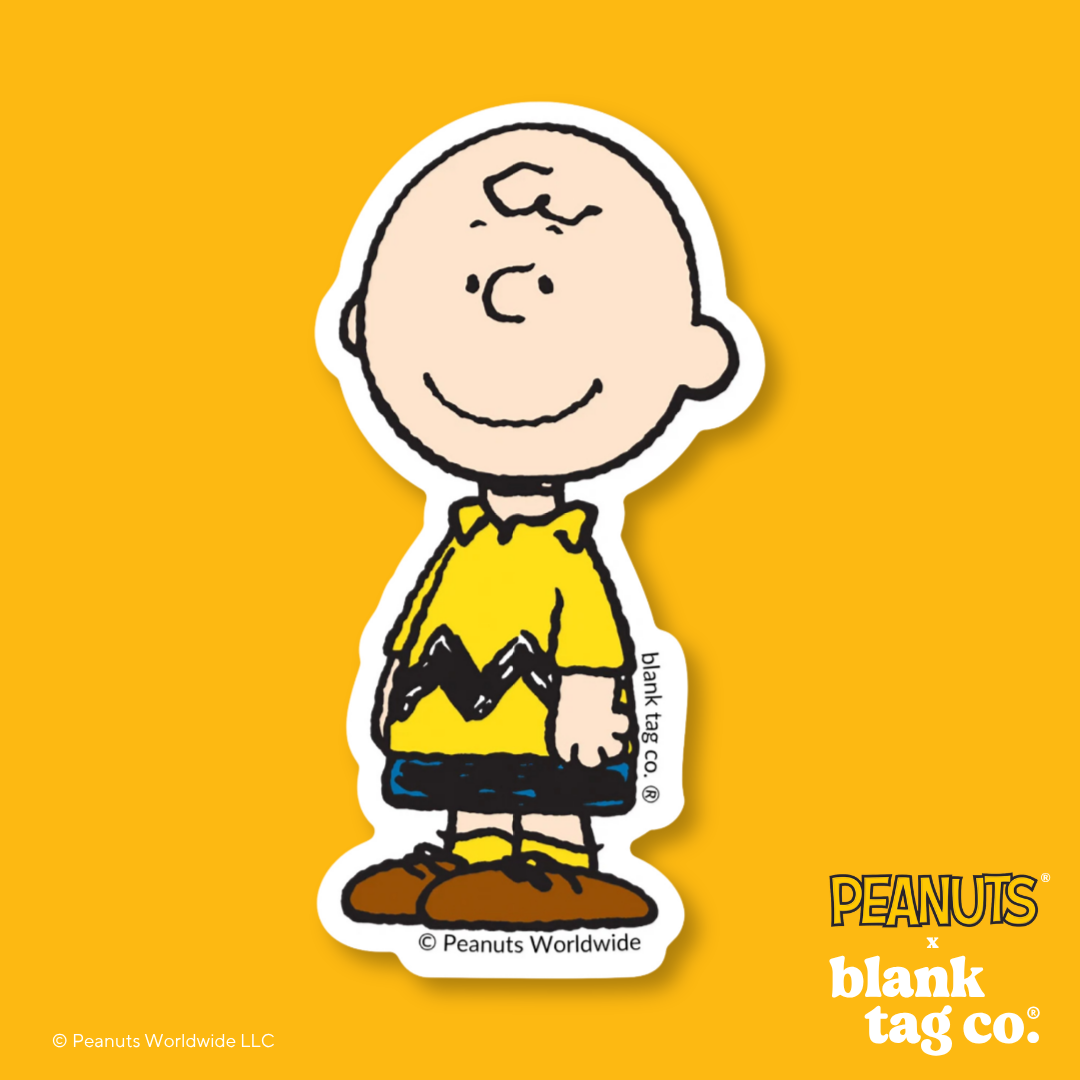 Peanuts® Waterproof Sticker - Charlie Brown