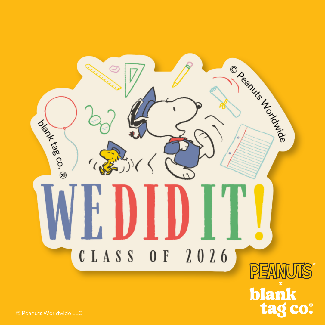 Peanuts® Waterproof Sticker - We Did It 2026