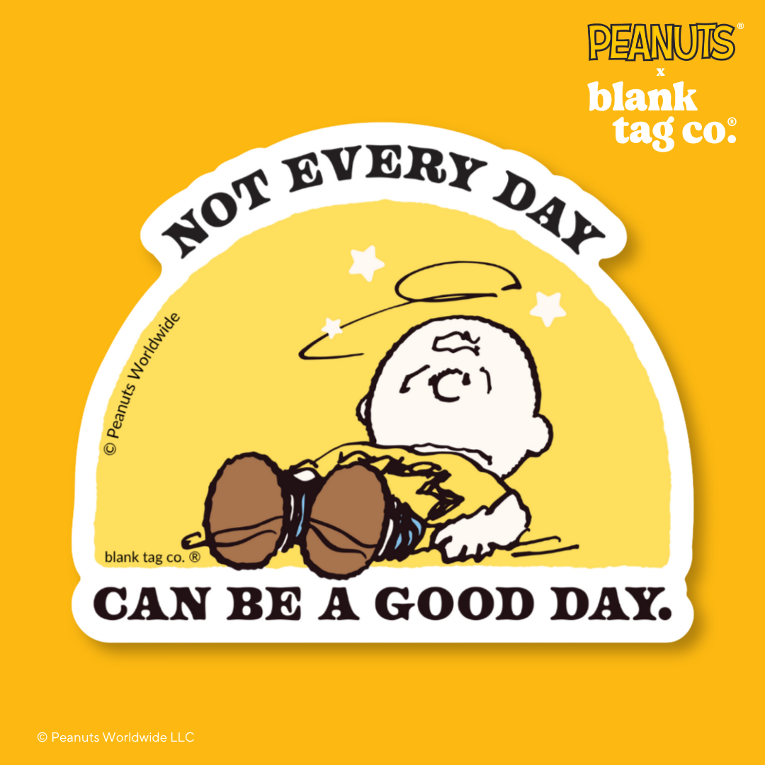 Peanuts® Waterproof Sticker - Not Every Day Can Be A Good Day