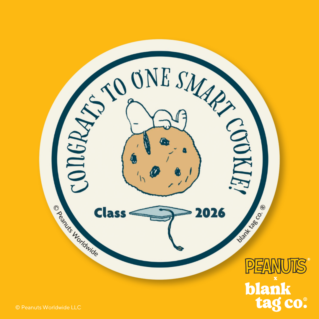 Peanuts® Waterproof Sticker - Congrats To One Smart Cookie