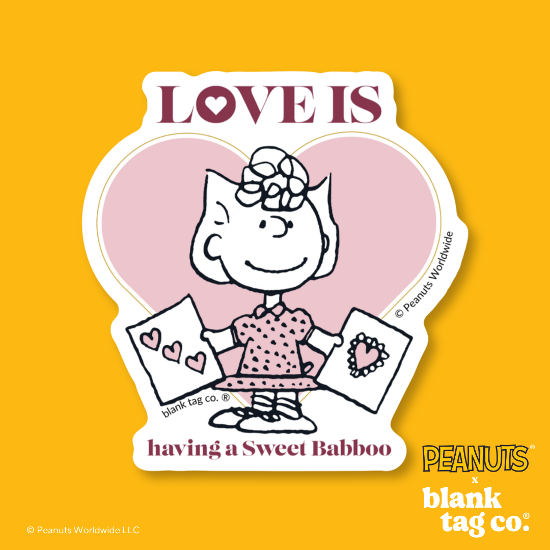 Peanuts® Waterproof Sticker - Love Is Having A Sweet Babboo