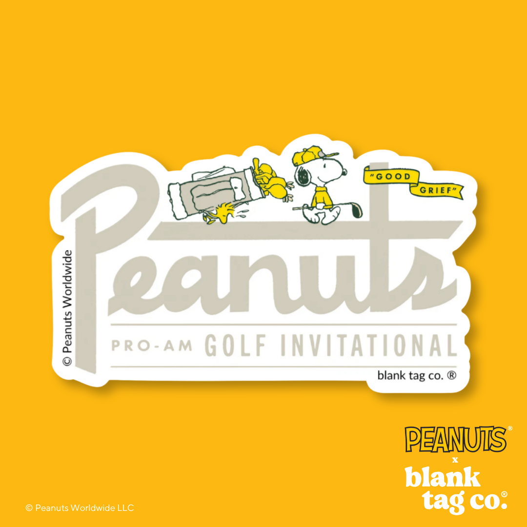 Peanuts® Waterproof Sticker - Peanuts Golf Invitational