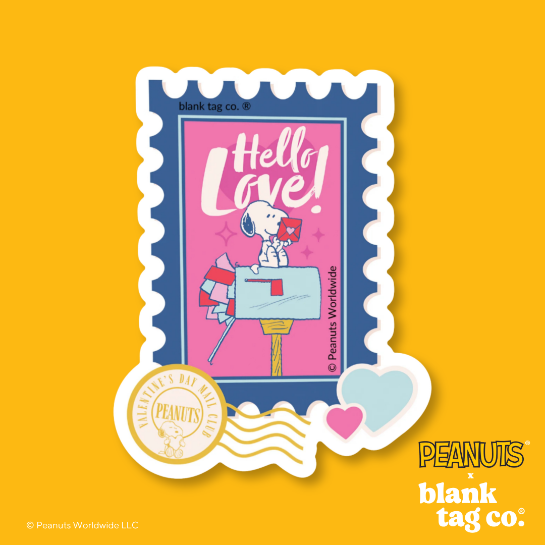 Peanuts® Waterproof Sticker - Hello Love