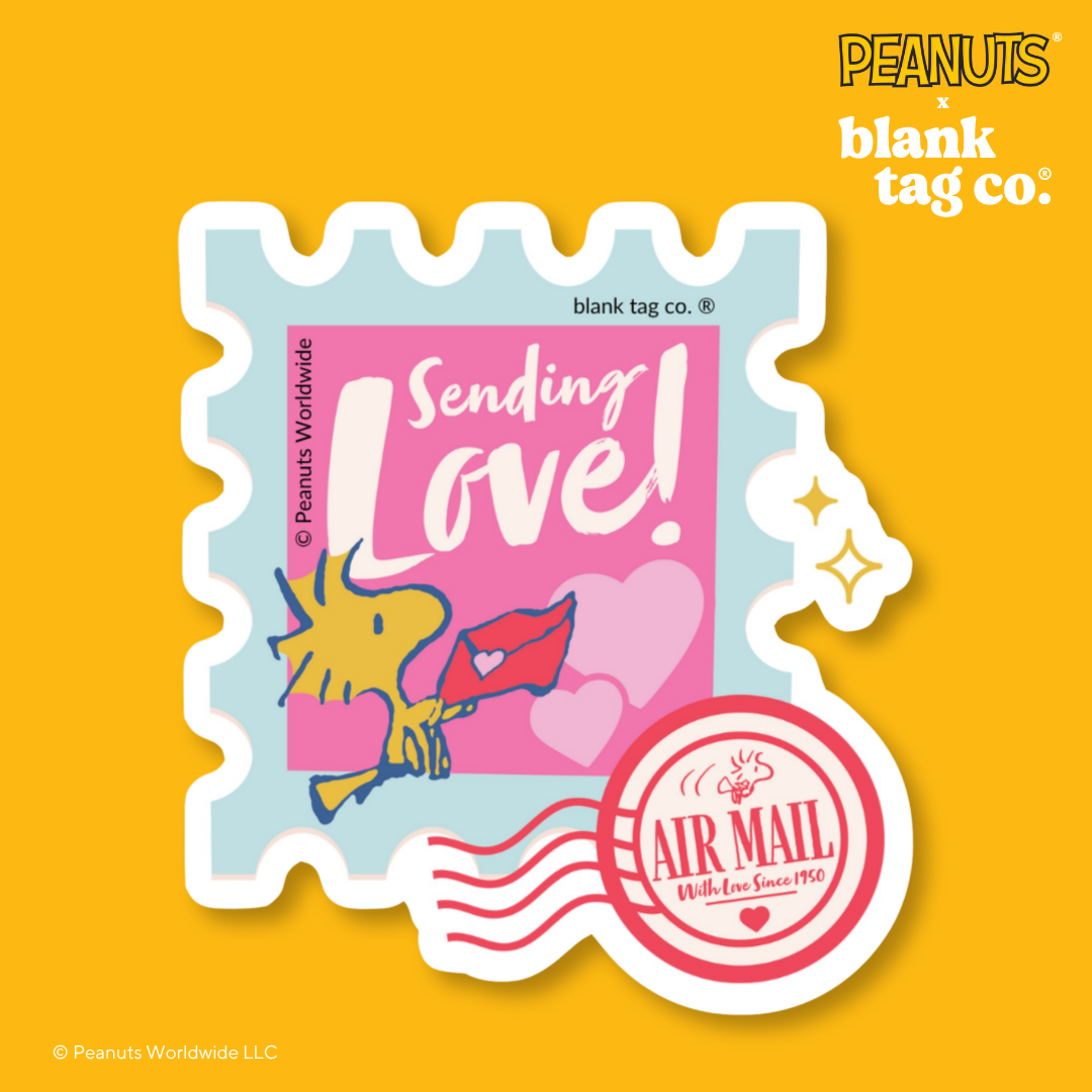 Peanuts® Waterproof Sticker - Sending Love