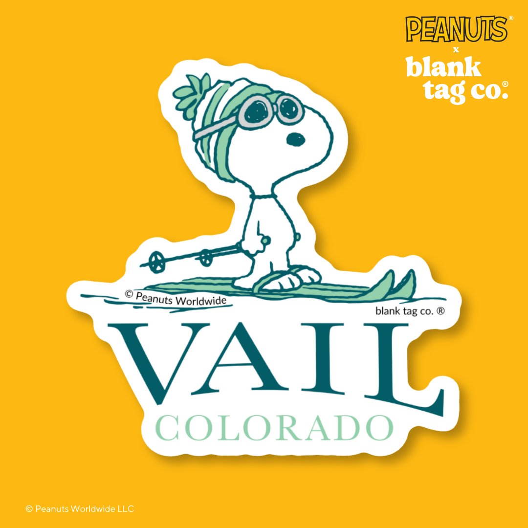 Peanuts® Waterproof Sticker - Vail Colorado