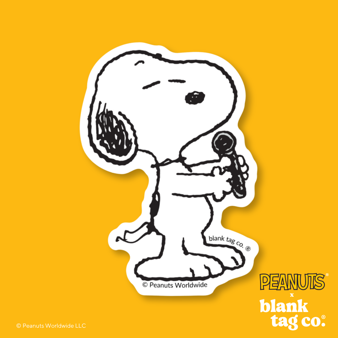 Peanuts® Waterproof Sticker - Snoopy Ready To Sing
