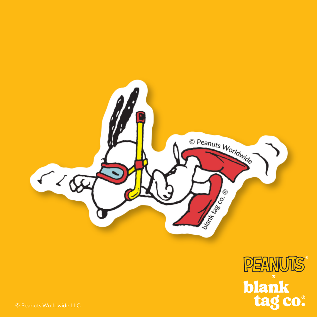 Peanuts® Waterproof Sticker - Snorkeling Snoopy