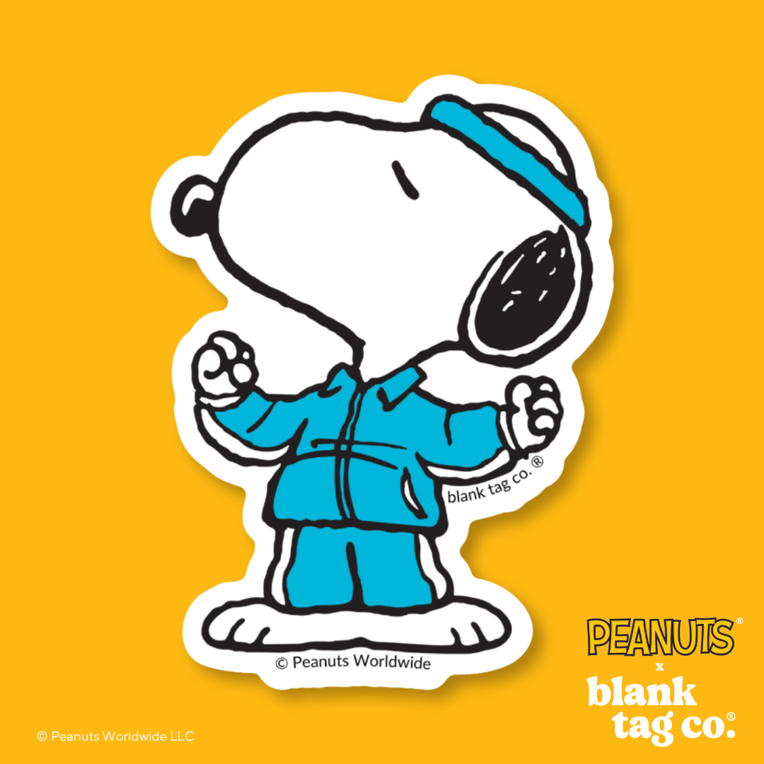Peanuts® Waterproof Sticker - Snoopy In A Tracksuit