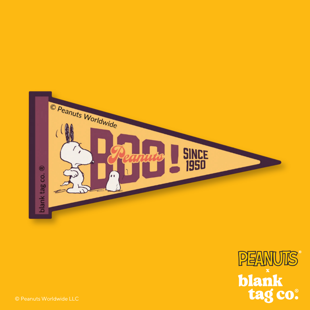 Peanuts® Waterproof Sticker - Boo! Flag