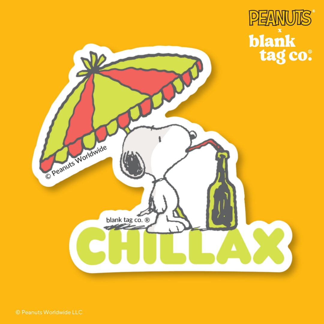 Peanuts® Waterproof Sticker - Chillax