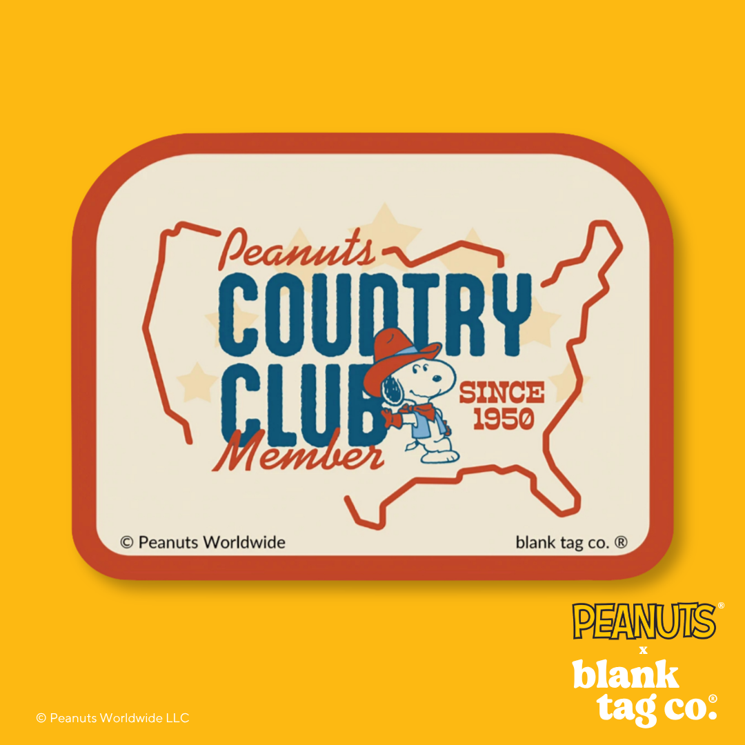 Peanuts® Waterproof Sticker - Peanuts Country Club Member