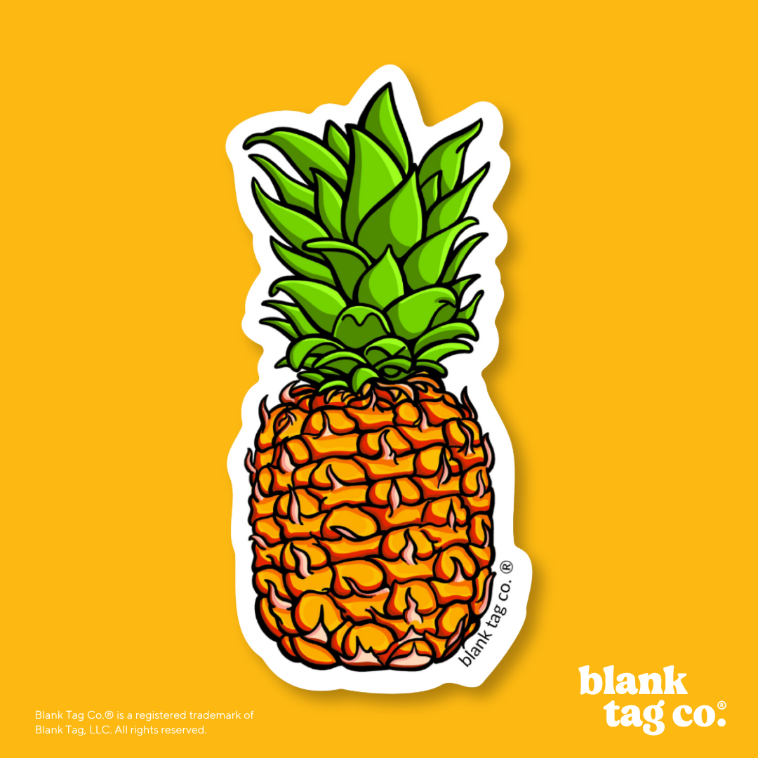 Blank Tag Co.® Waterproof Sticker - Pineapple