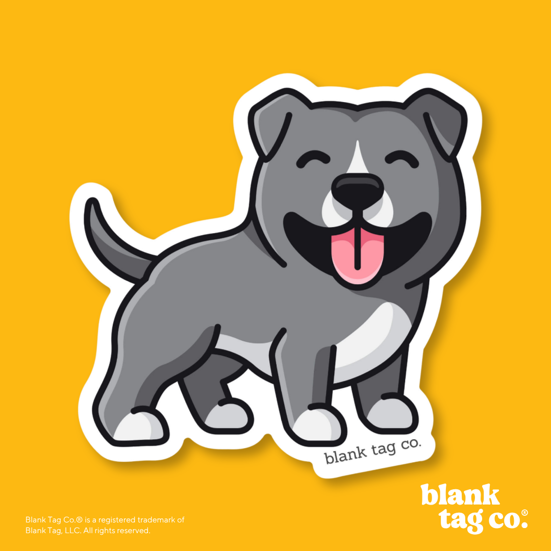Blank Tag Co.® Waterproof Sticker - Pitbull