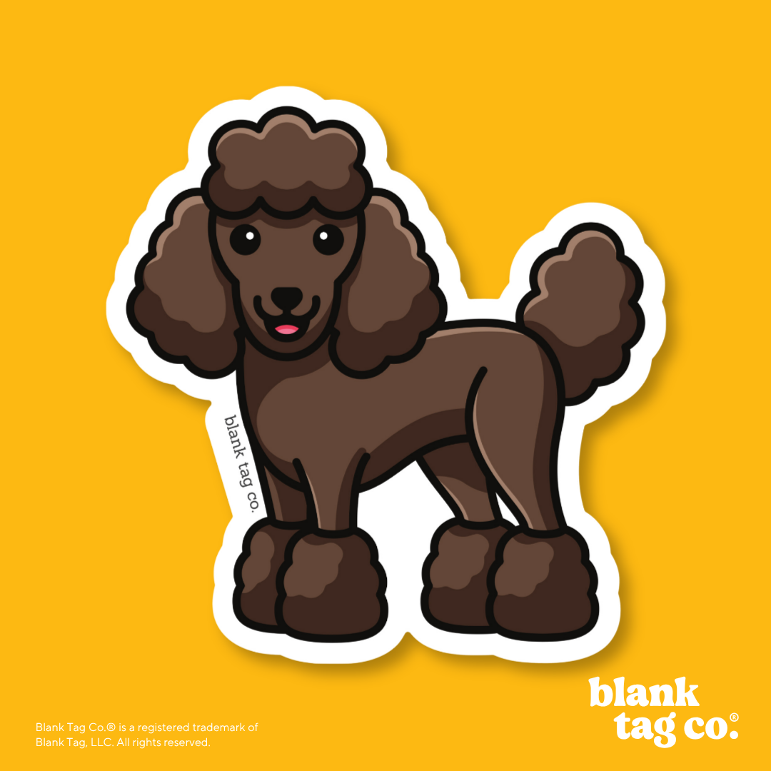 Blank Tag Co.® Waterproof Sticker - Poodle