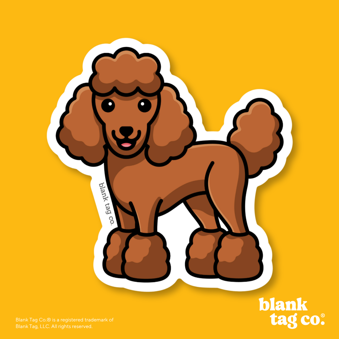 Blank Tag Co.® Waterproof Sticker - Poodle