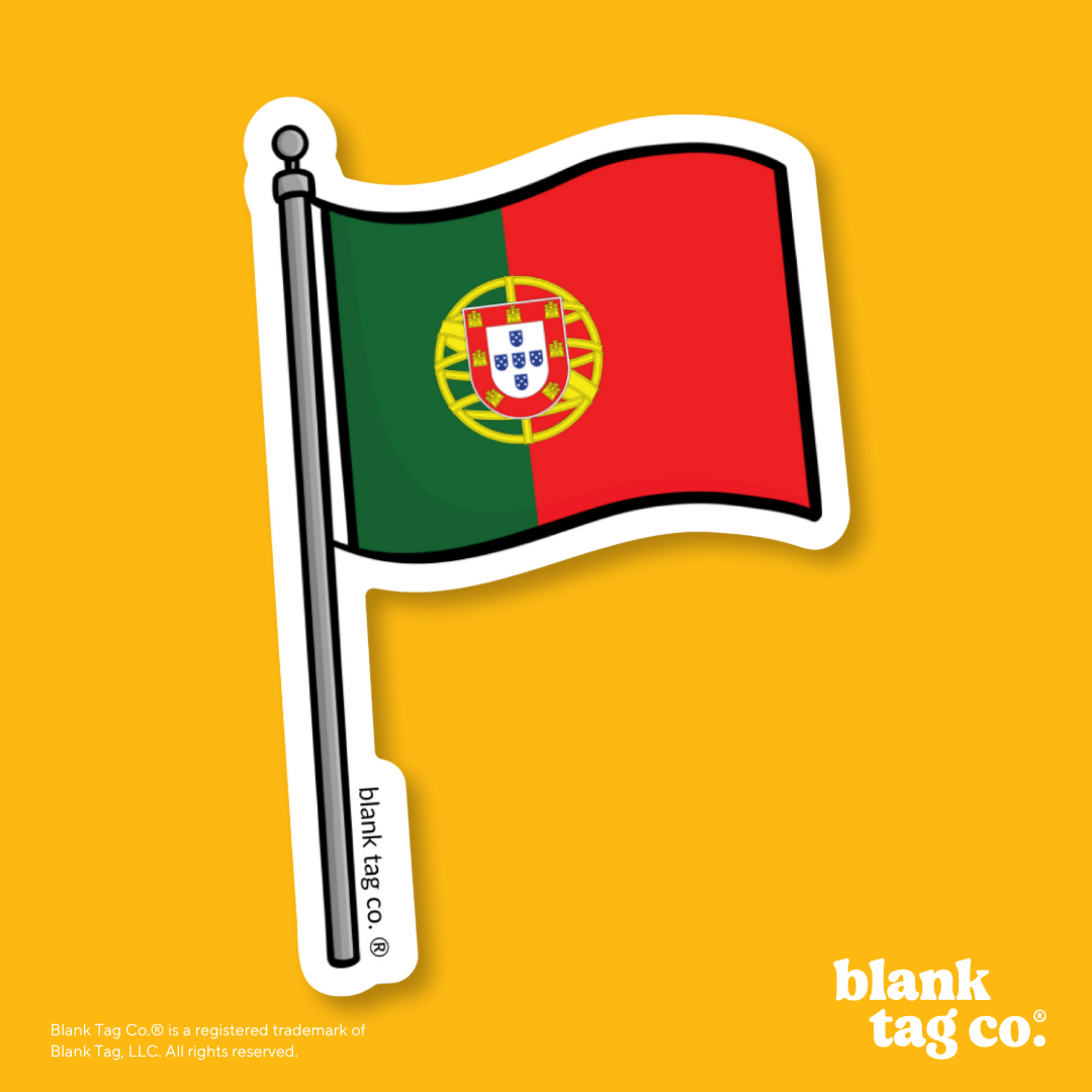 Blank Tag Co.® Waterproof Sticker - Portugal Flag
