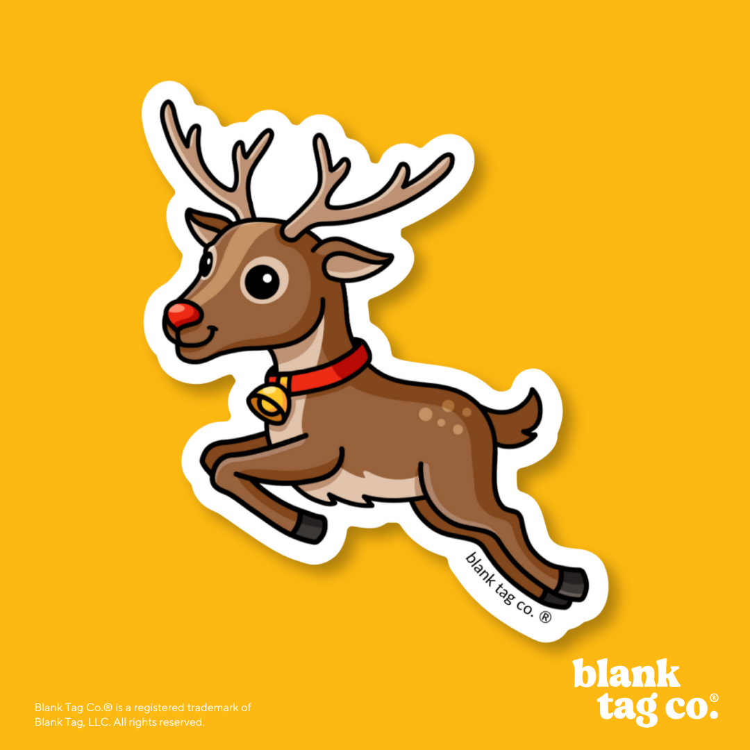 Blank Tag Co.® Waterproof Sticker - Reindeer