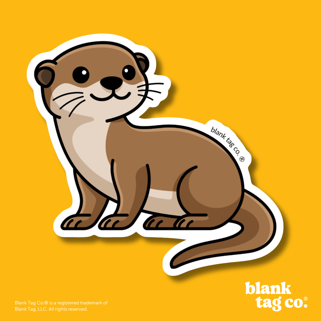 Blank Tag Co.® Waterproof Sticker - River Otter
