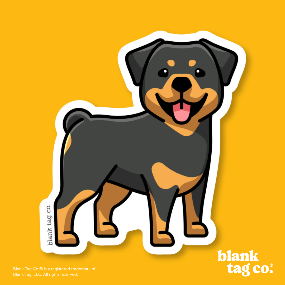 Blank Tag Co.® Waterproof Sticker - Rottweiler