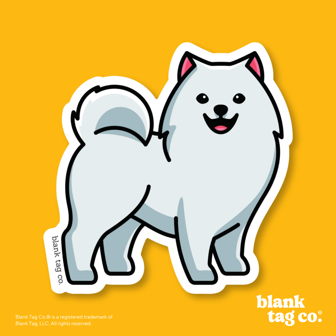 Blank Tag Co.® Waterproof Sticker - Samoyed