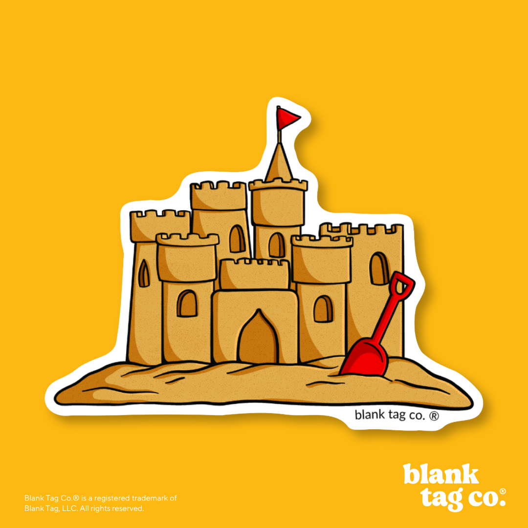 Blank Tag Co.® Waterproof Sticker - Sandcastle