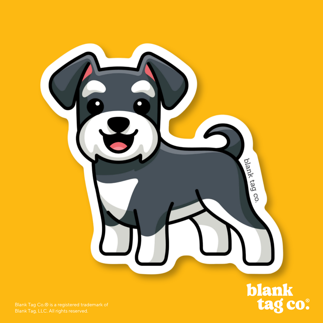 Blank Tag Co.® Waterproof Sticker - Schnauzer