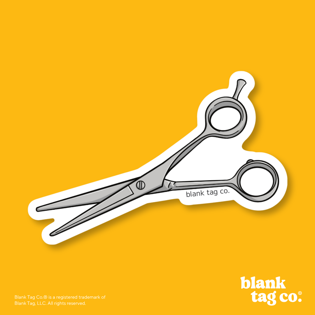 Blank Tag Co.® Waterproof Sticker - Scissors