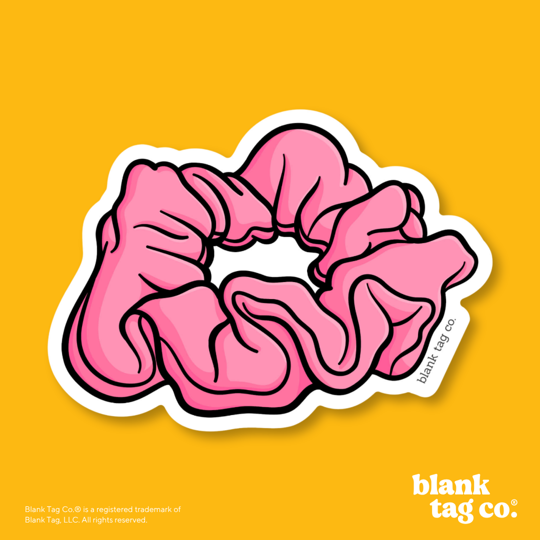 Blank Tag Co.® Waterproof Sticker - Scrunchie