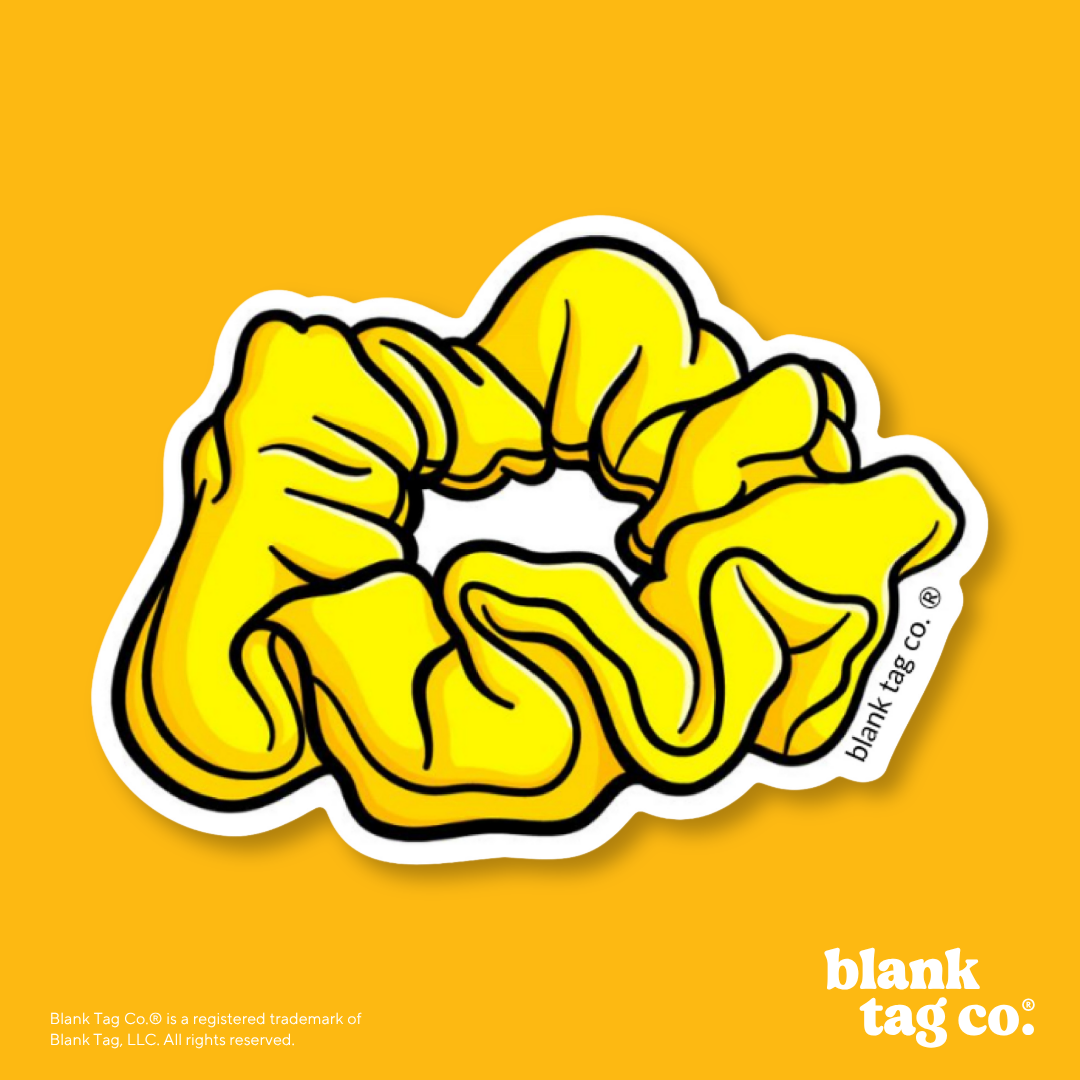 Blank Tag Co.® Waterproof Sticker - Scrunchie