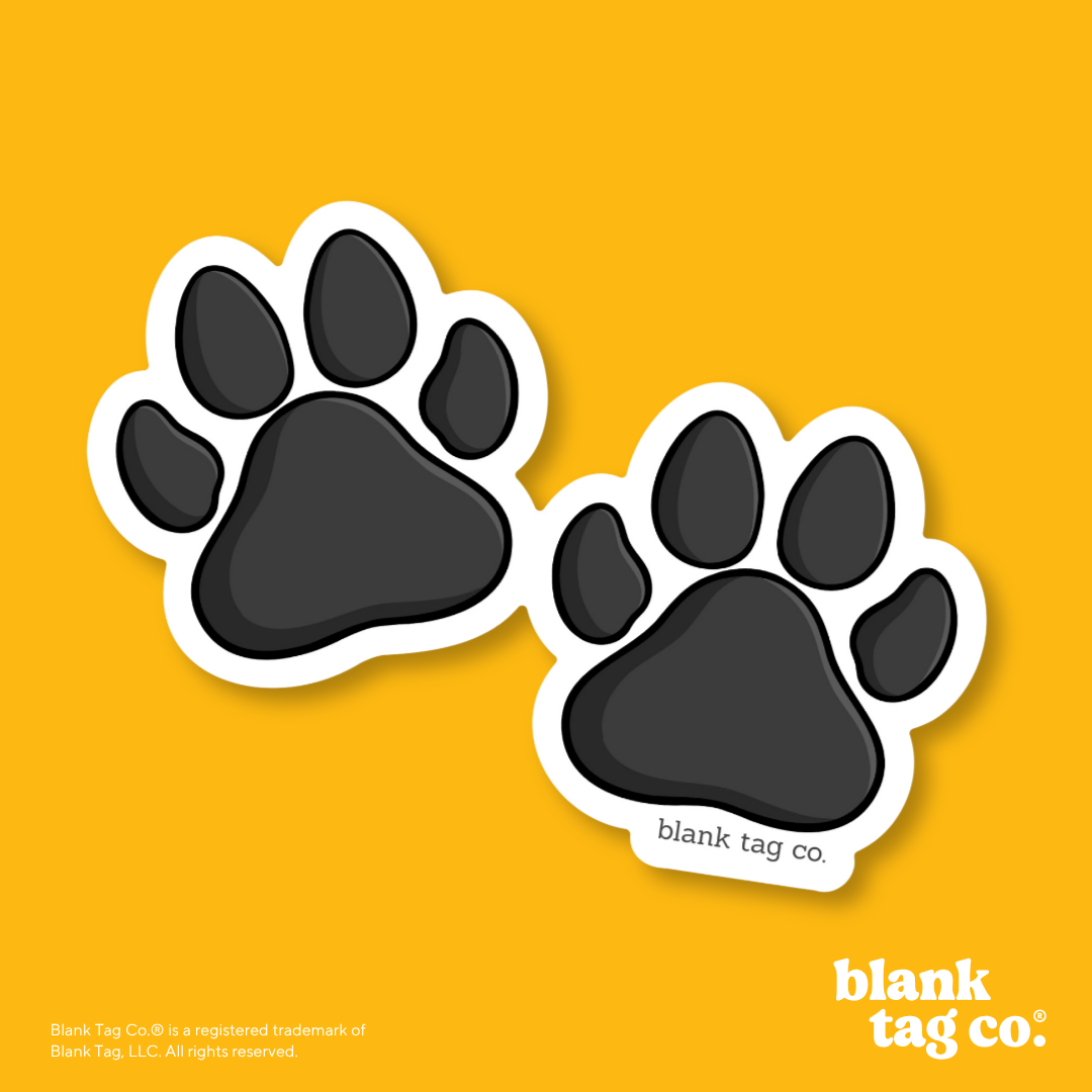 Blank Tag Co.® Waterproof Sticker - Set of Paws