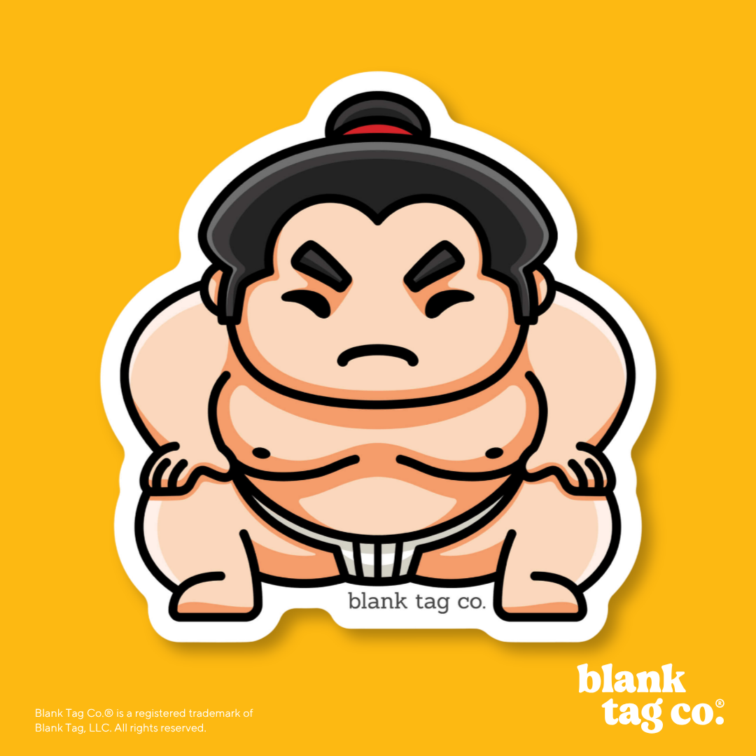 Blank Tag Co.® Waterproof Sticker - Sumo Wrestler
