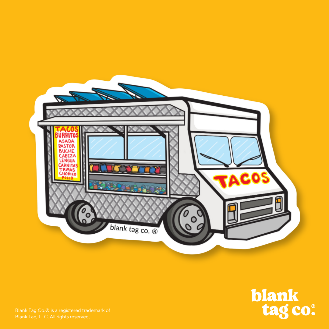 Blank Tag Co.® Waterproof Sticker - Taco Truck
