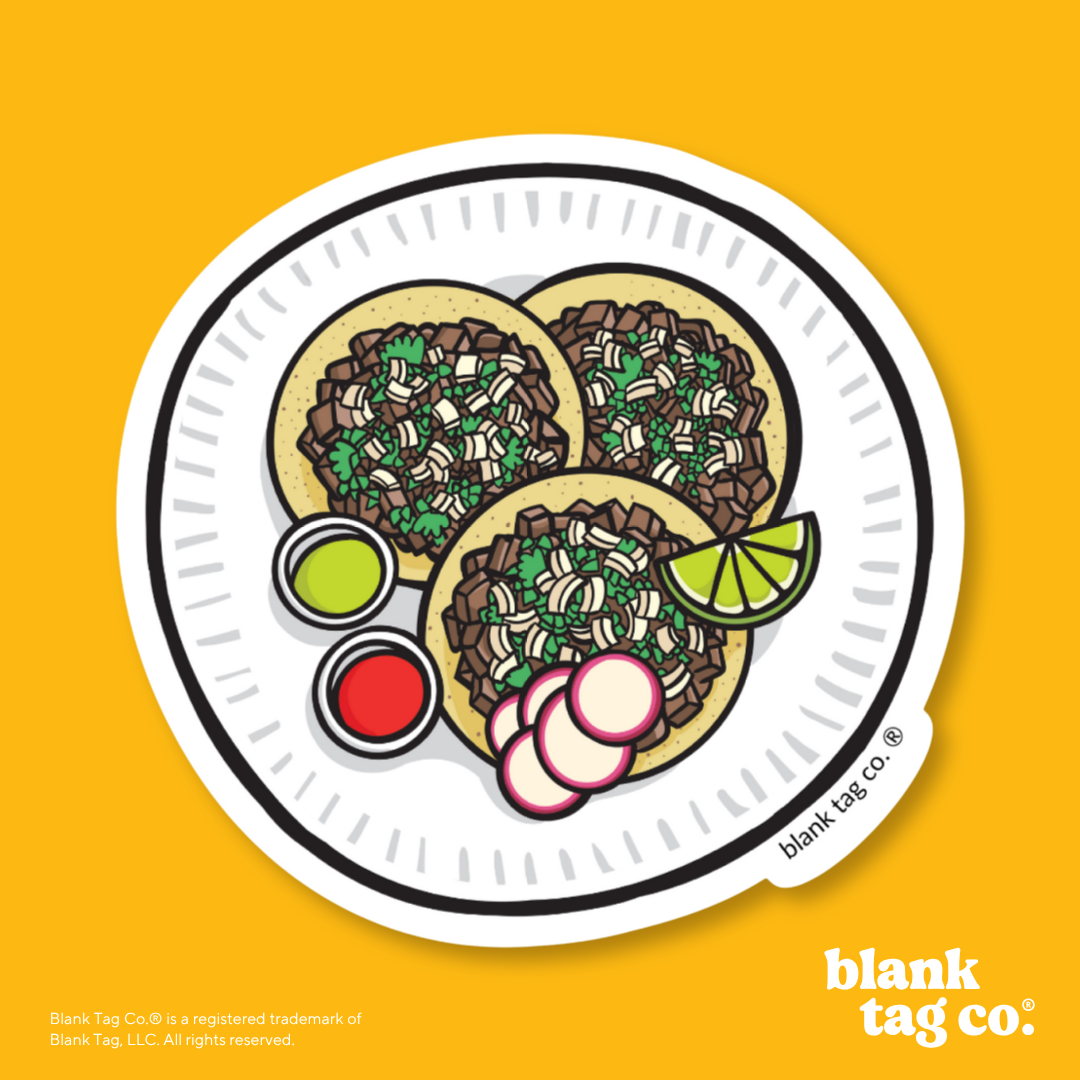 Blank Tag Co.® Waterproof Sticker - Tacos De Asada