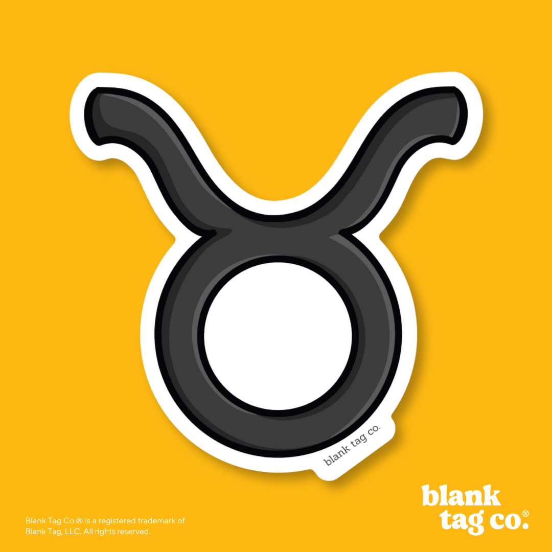 Blank Tag Co.® Waterproof Sticker - Taurus Sign