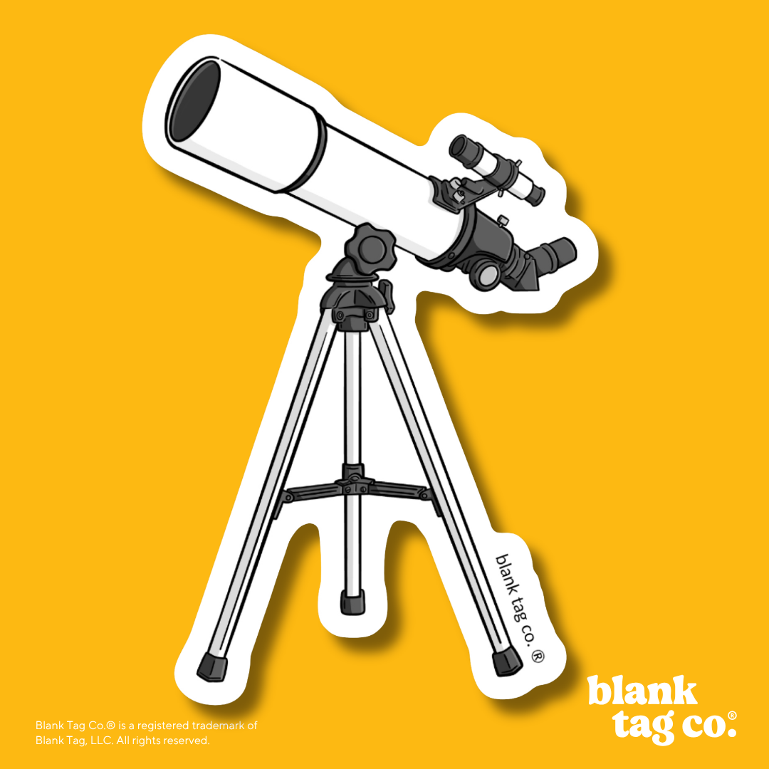 Blank Tag Co.® Waterproof Sticker - Telescope