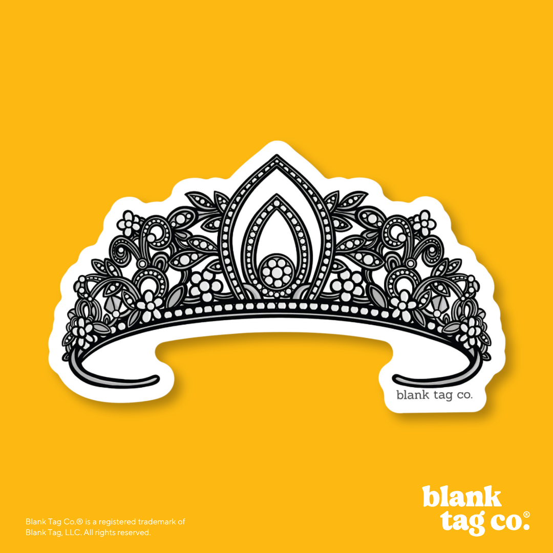 Blank Tag Co.® Waterproof Sticker - Tiara