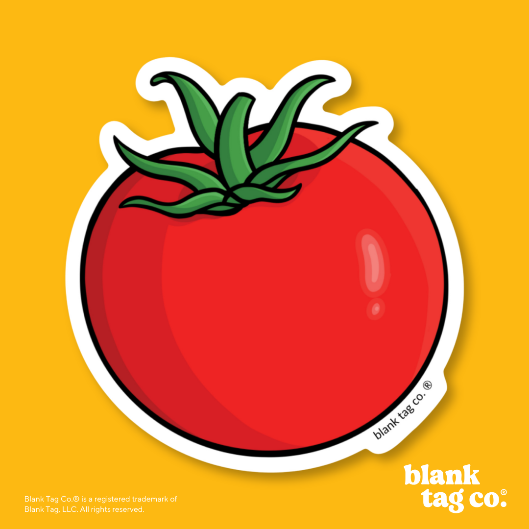 Blank Tag Co.® Waterproof Sticker - Tomato