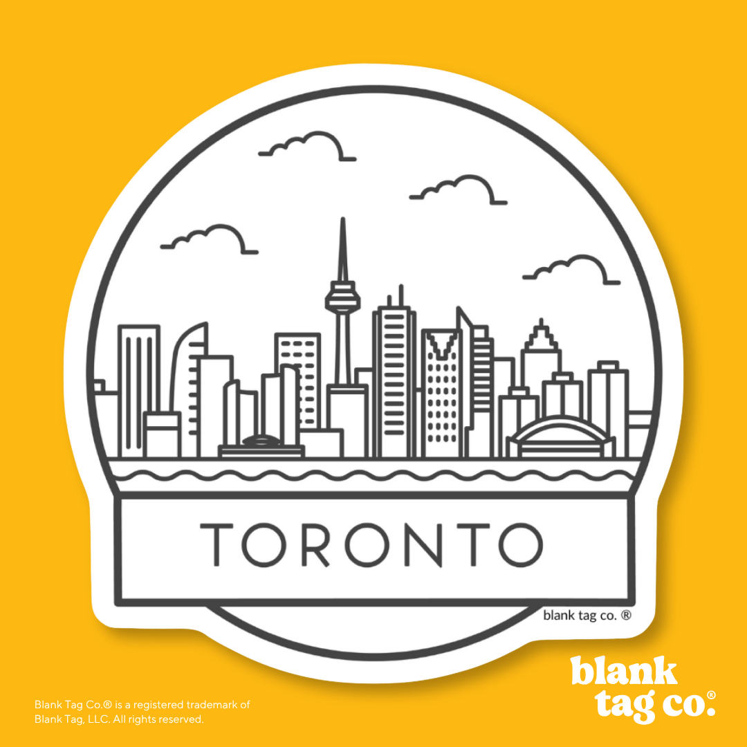 Blank Tag Co.® Waterproof Sticker - Toronto Cityscape