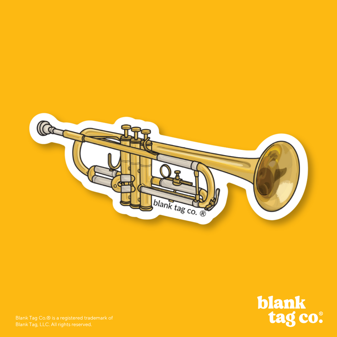 Blank Tag Co.® Waterproof Sticker - Trumpet