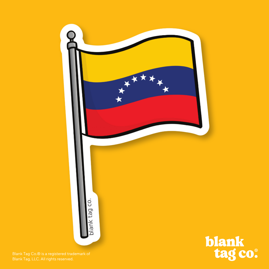 Blank Tag Co.® Waterproof Sticker - Venezuela Flag