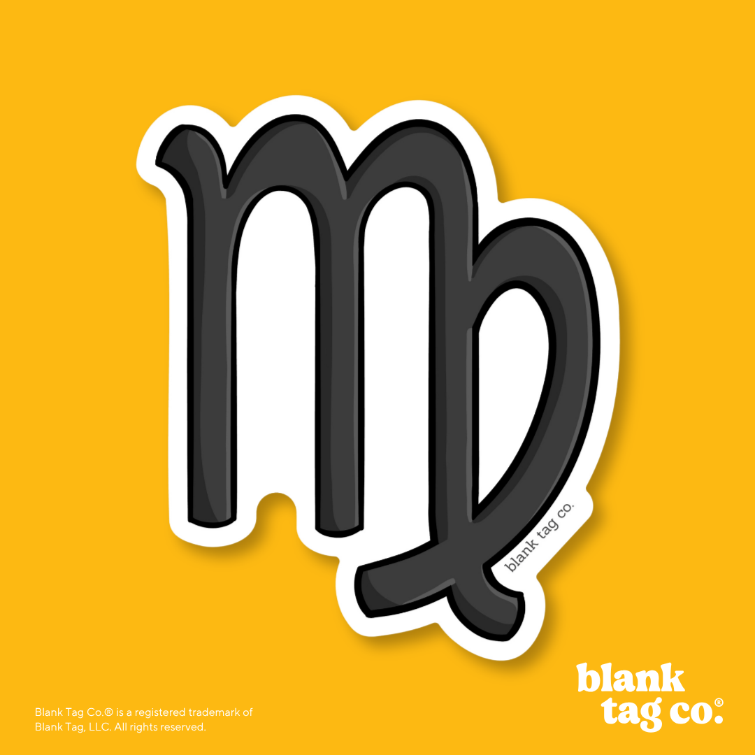 Blank Tag Co.® Waterproof Sticker - Virgo Sign