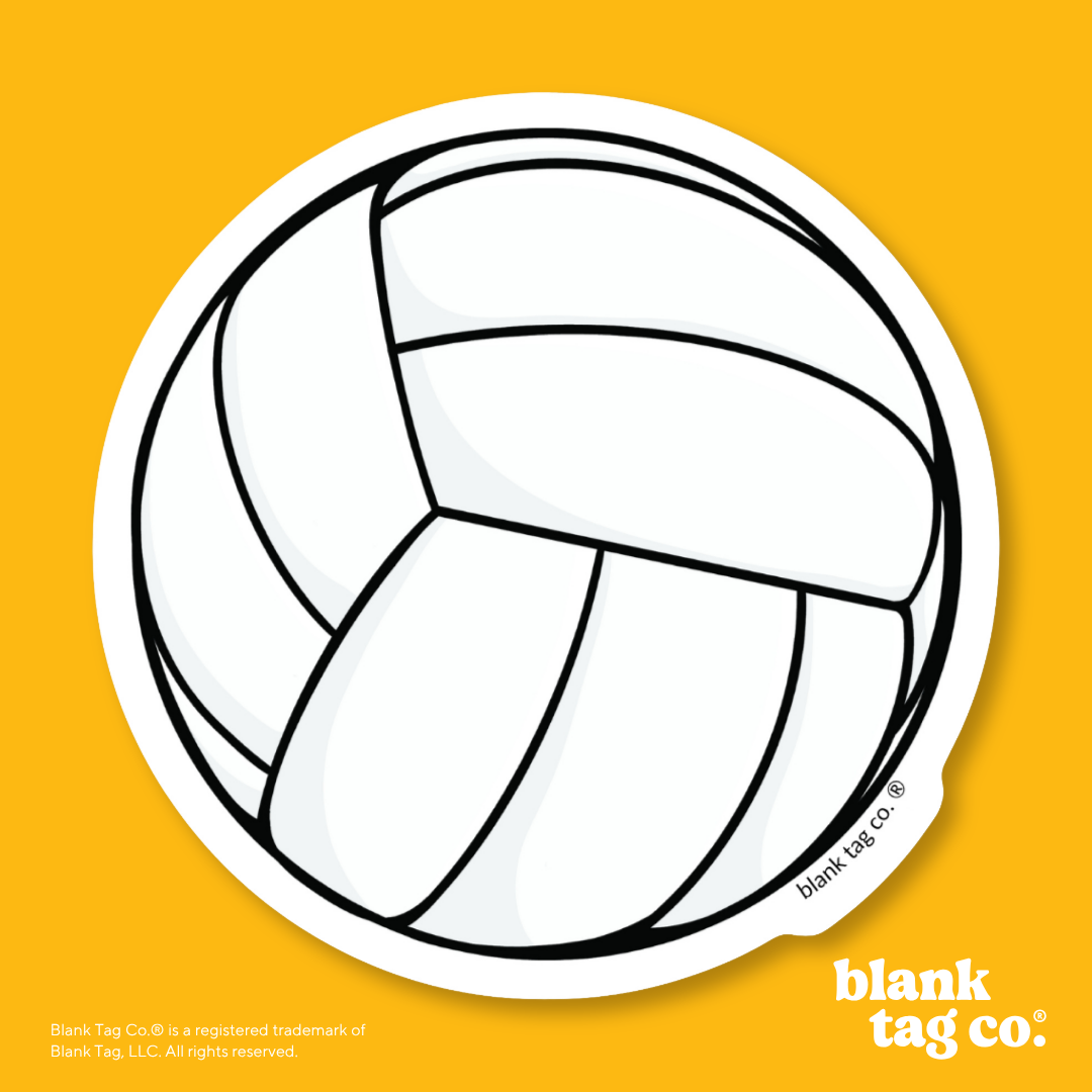 Blank Tag Co.® Waterproof Sticker - Volleyball