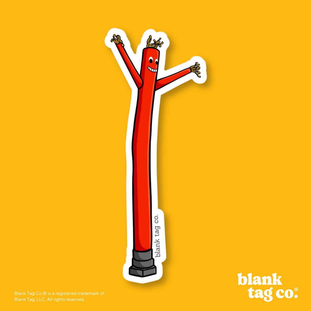 Blank Tag Co.® Waterproof Sticker - Wacky Waving Inflatable