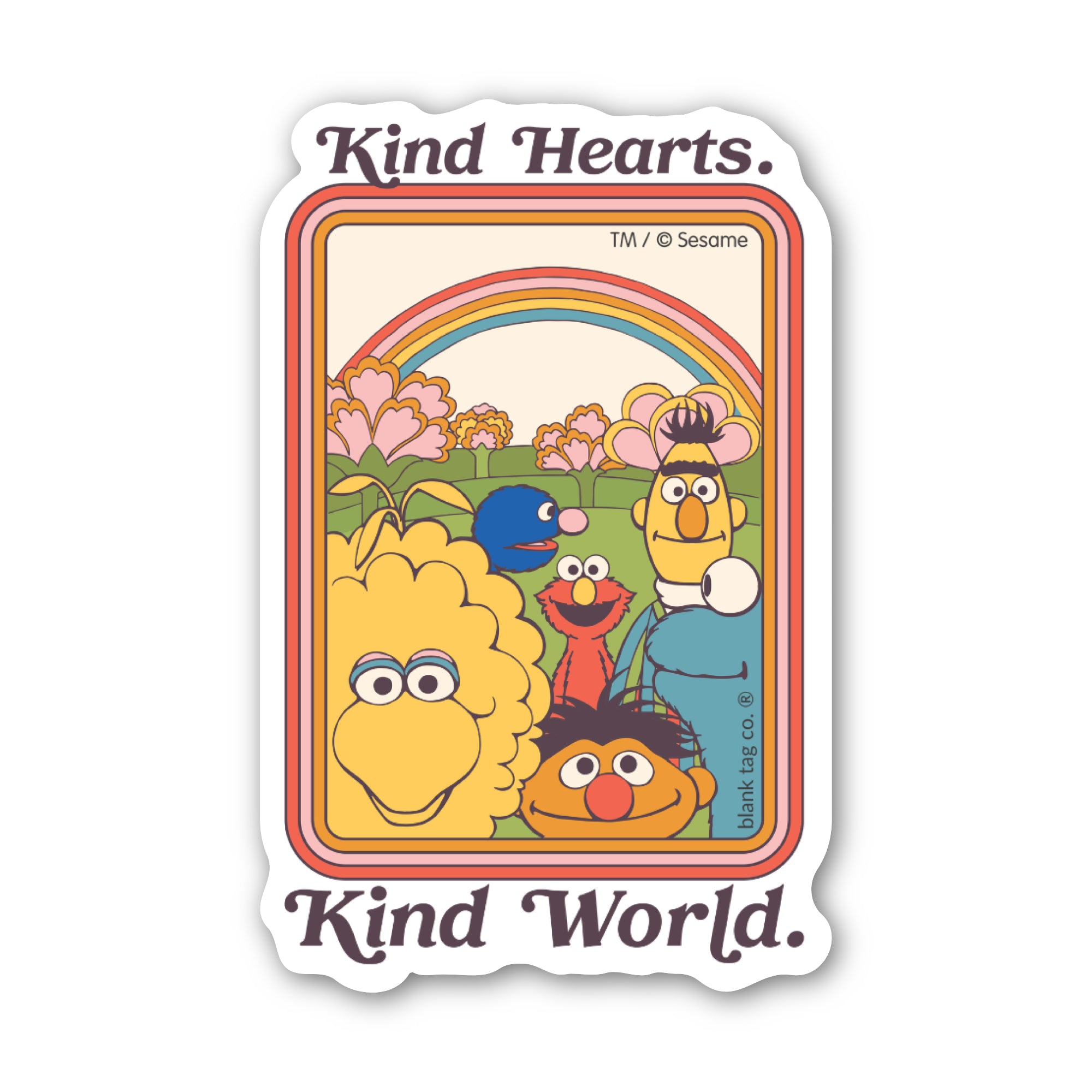 Sesame Street® Waterproof Sticker - Kind Hearts, Kind World