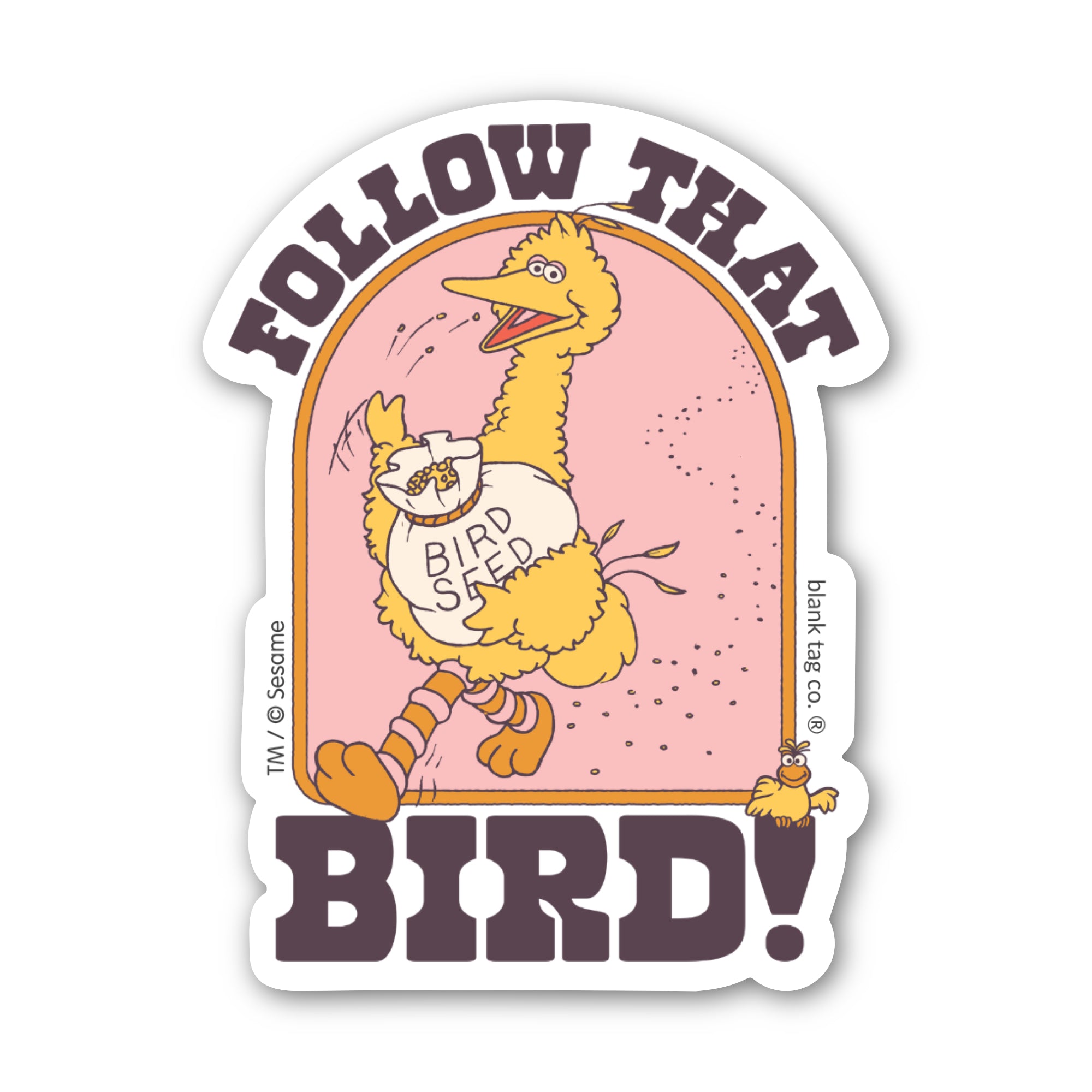 Sesame Street® Waterproof Sticker - Follow That Bird
