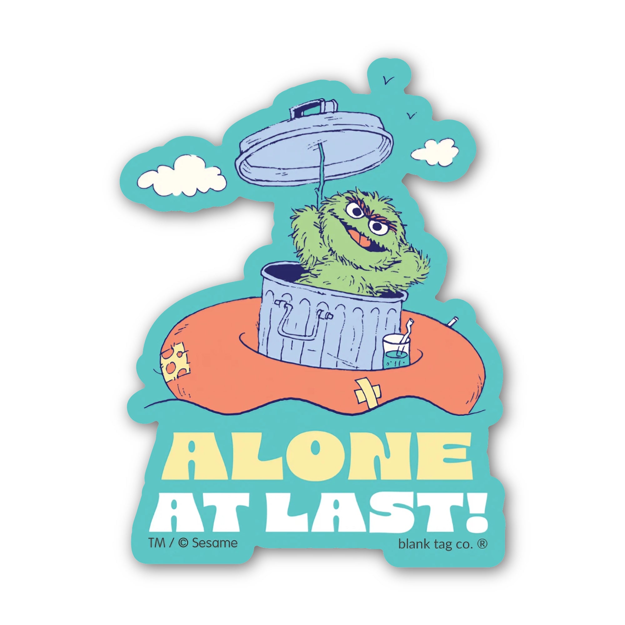 Sesame Street® Waterproof Sticker - Alone At Last