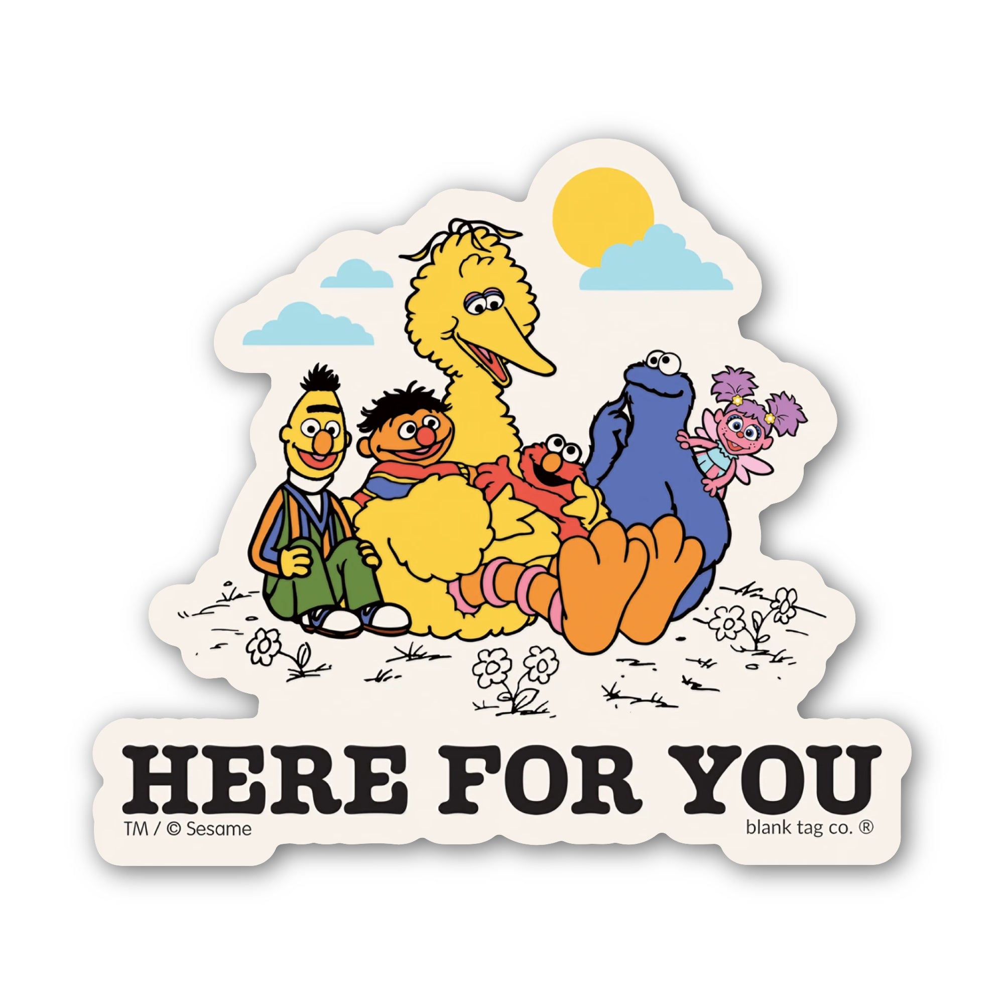 Sesame Street® Waterproof Sticker - Here For You