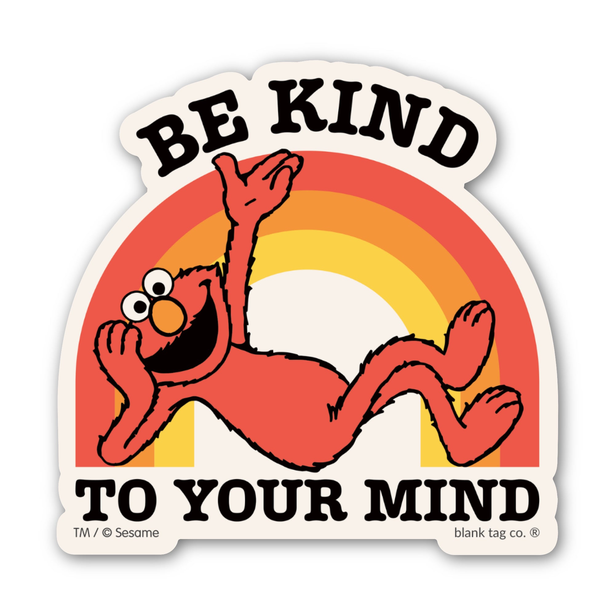 Sesame Street® Waterproof Sticker - Be Kind To Your Mind